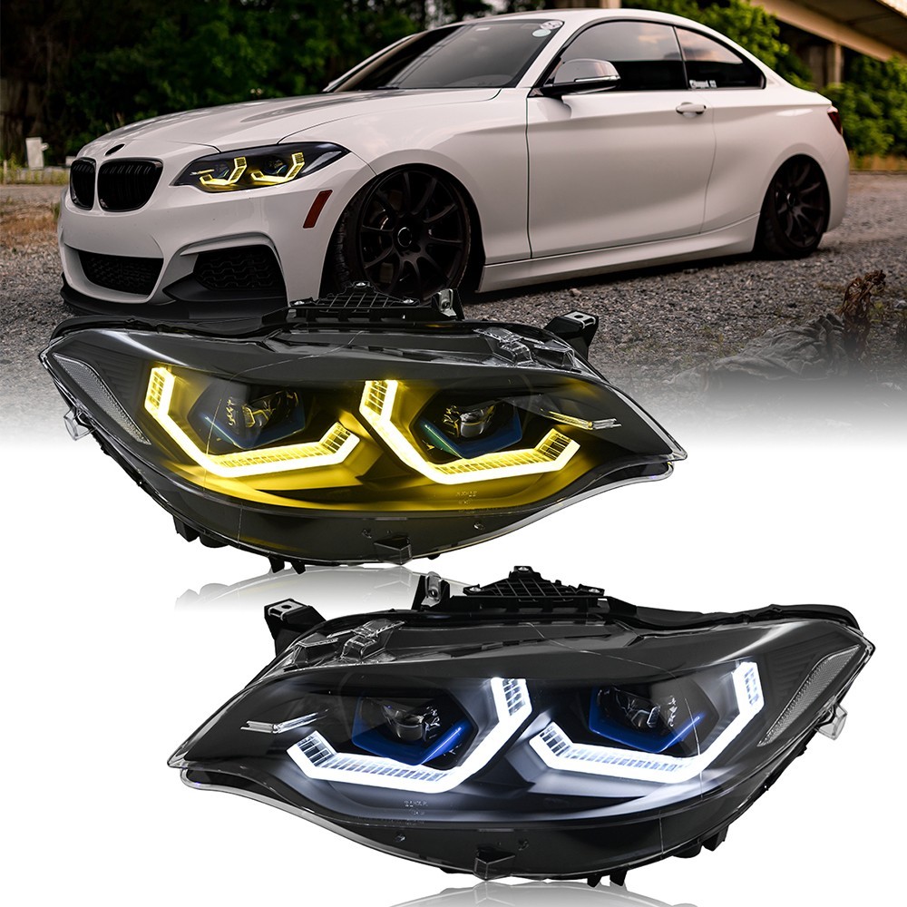 LED Headlights Assembly For BMW 2 Series 14-19 F23 F22 F87 M2 Halogen/Xenon/Led