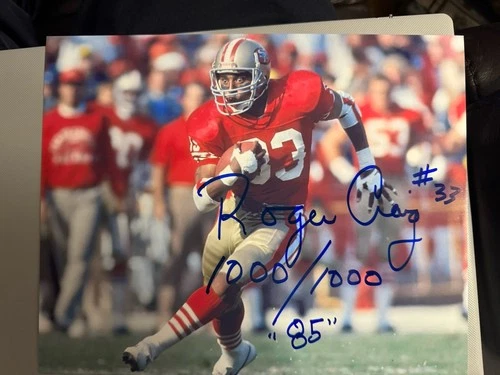 Roger Craig signed 8x10 photo Superbowl San Francisco 49ers autographed RB