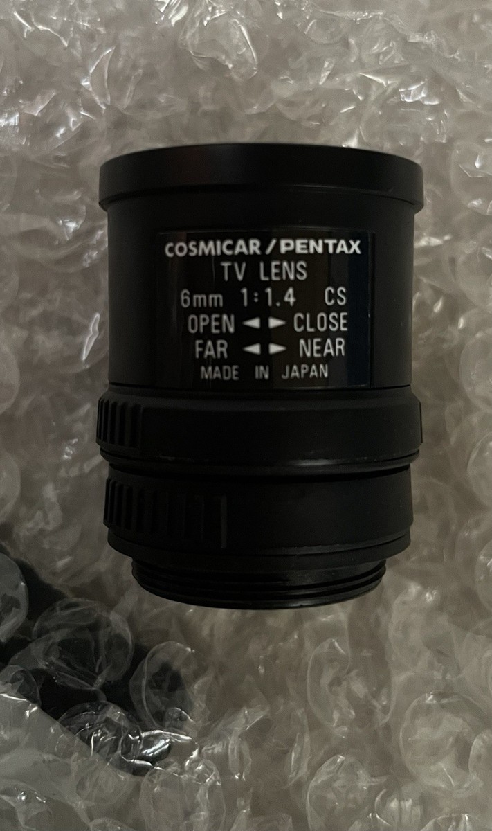 COSMICAR / Pentax TV LENS CCTV 6MM 1:1.4 CS | eBay
