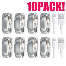 10 Pack Charging Cable Charger Power Cord For iPhone X 11 12 13 14 Pro Max Plus