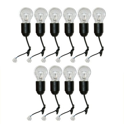 10 x Leuci Glühbirne 60 Watt KLAR Glühlampe + 10 x Baufassung Lampenfassung E27