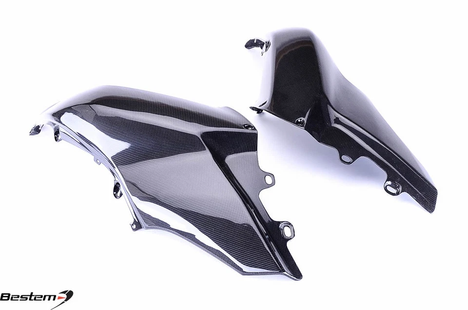 2010-2014 Ducati Multistrada 1200 Carbon Fiber Tank Side Panels Covers Fairing  - Image 2 of 4