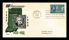 US COVER INDIANA TERRITORY 150TH ANNIVERSARY FDC SCOTT 996 KEN BOLL CACHET CRAFT