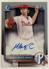 2025 Bowman Chrome Mavis Graves 1st Auto #CPA-MG Phillies