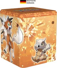 Pokémon Sammelkartenspiel Kampf Stapel Tin Box Wolwerock 3 Booster Münze