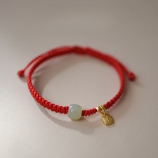 Couple Bracelet Red Hand Woven Red String Lucky Pendant Bracelet Birthday Gift