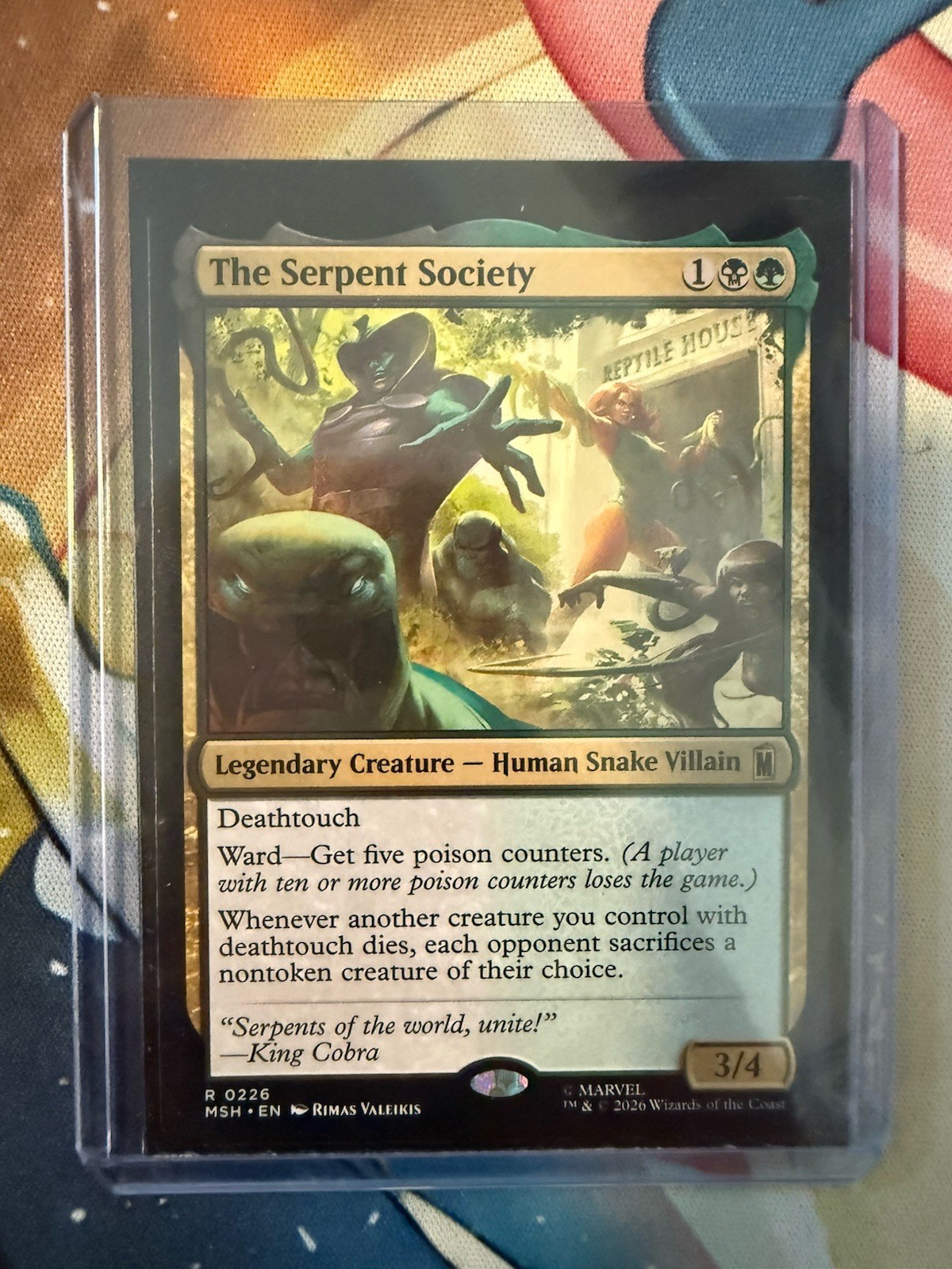 The Serpent Society Commander Deck -  Aphelia, Viper 100 Cards  Marvel  NM MTG