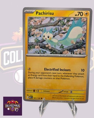Pachirisu 051/132 Me01: Mega Evolution Regular - Free Shipping NM Pokemon
