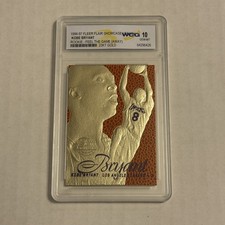 1996-97 KOBE BRYANT FEEL THE GAME Fleer Flair NBA Legacy GOLD ROOKIE GEM-MINT 10