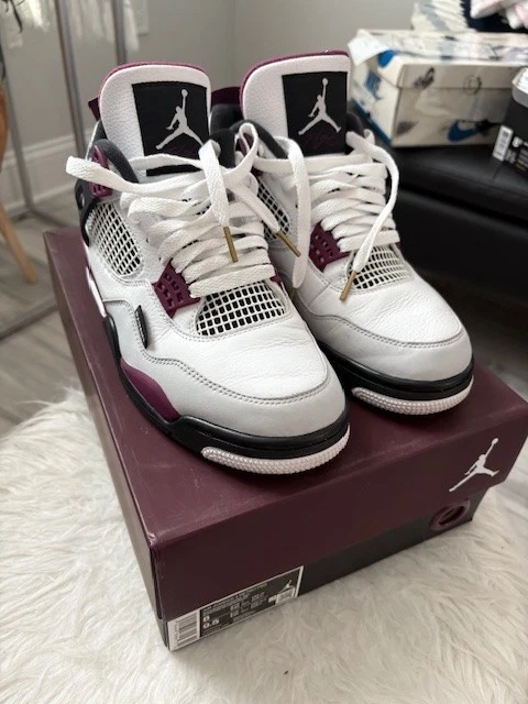 Talla 8 - Jordan 4 Retro x Paris Saint-Germain Burdeos 2020 Foto 4 de 4