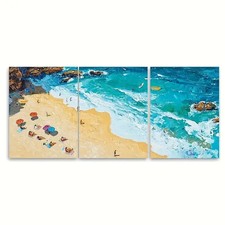 3pcs Bondi Beach Travel Metal Print Ready to Hang Art