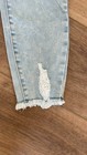 Kendall + Kylie Womens 5 27 Blue The Ultra Babe Skinny Jeans Light Wash Distress — photo 2