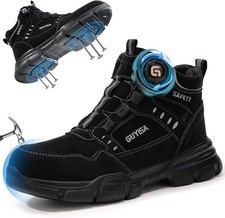 Safety Boots Waterproof Steel Toe Work Shoes for Men Durable Protective Footwear