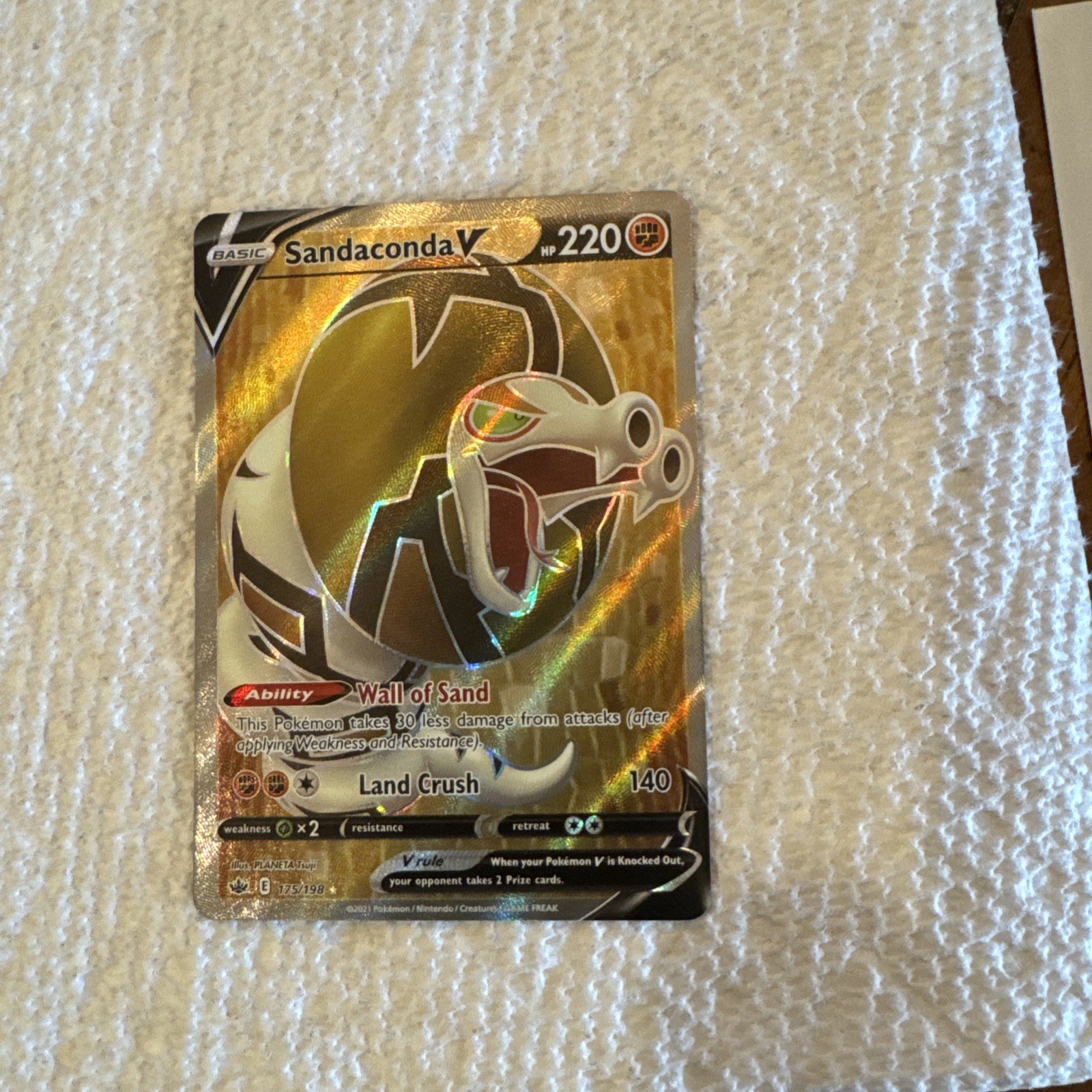 Sandaconda V 175/198 - Chilling Reign - Ultra Rare Holo Pokemon Card