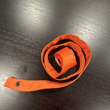 Vintage Polo Ralph Lauren Orange Nylon D-Ring Belt 42  USA Grosgrain