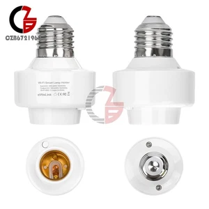 WiFi Smart Remote Control Switch Lamp Head Universal E26/E27 Light Bulb Adapter