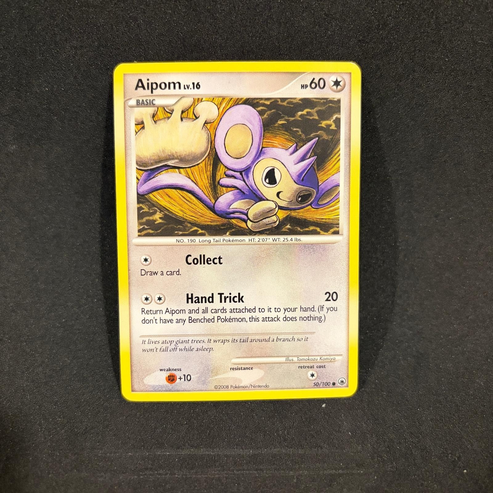 Aipom 50/100 Common Majestic Dawn Pokemon Damaged