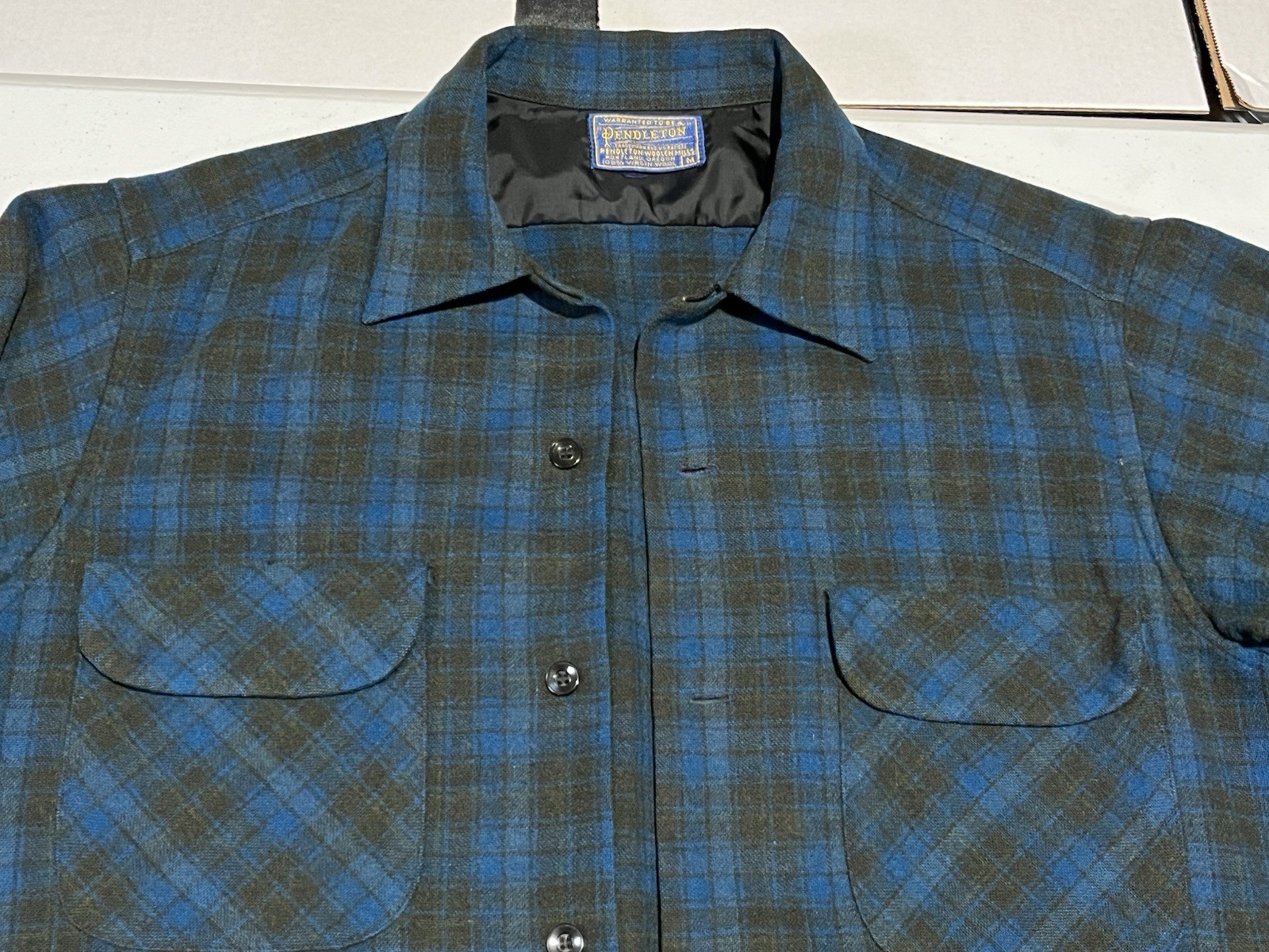 vtg Pendleton Loop Button Collar Flap Pocket Boar… - image 8