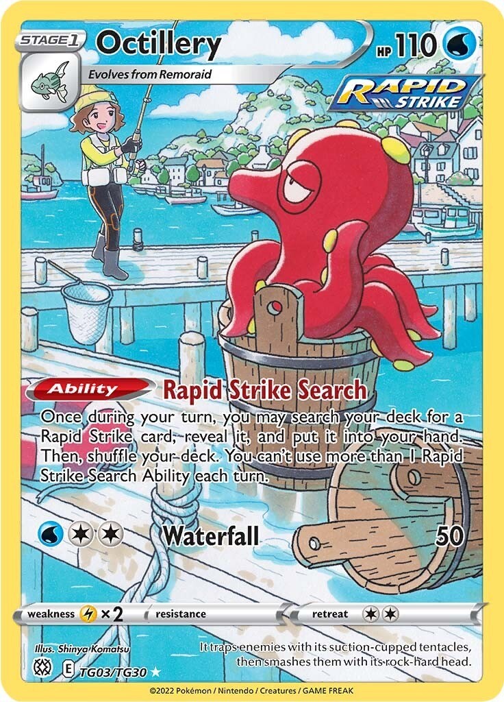 Octillery [SWSH09:TG - TG03/TG30] SWSH09: Brilliant Stars Trainer Gallery - NM