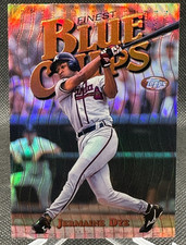 🔥1997 Topps Finest COMMON BRONZE REFRACTOR Jermaine Dye #16 BRAVES! SHARP!