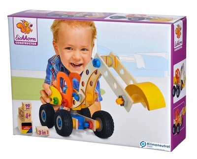 Eichhorn 100039087 ''Constructor - Excavator Building Kit (90-Piece)