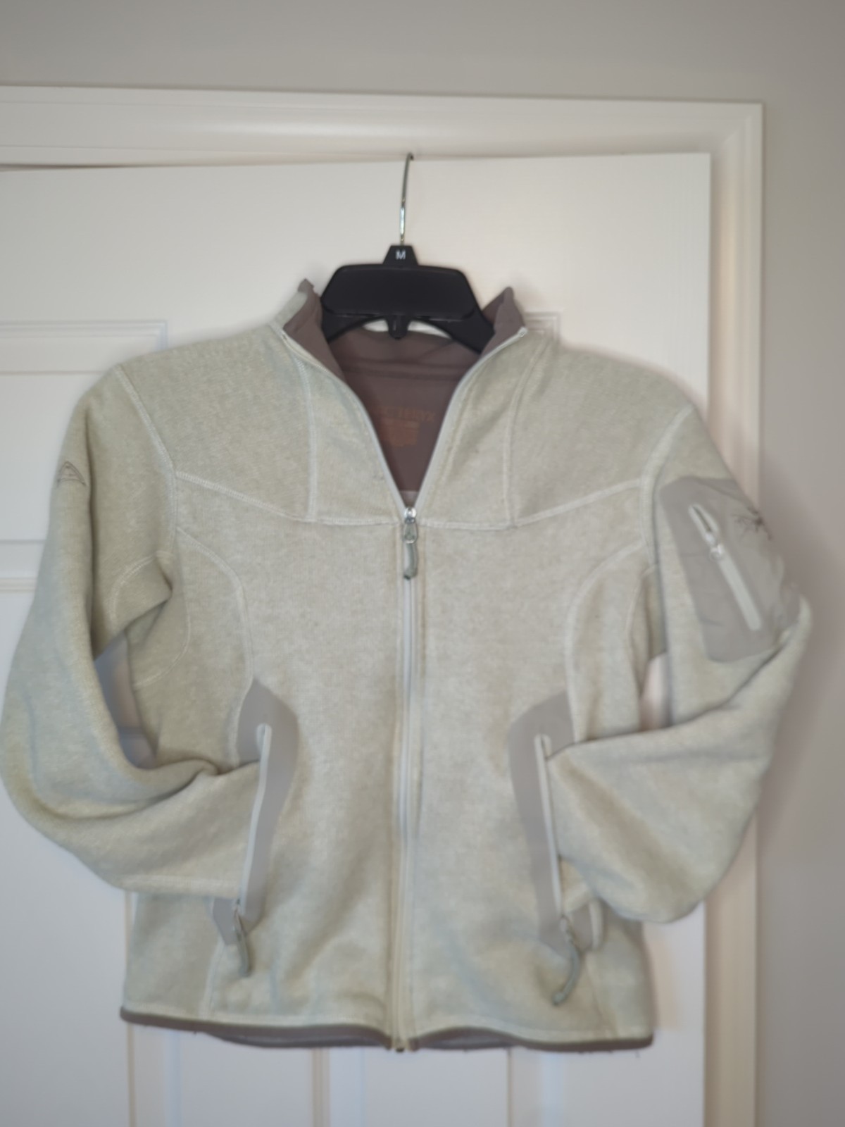 Arc'teryx Covert Cardigan Pile Zip Giacca Donna Piccolo Panna Bianco Us intime Ottimeioni