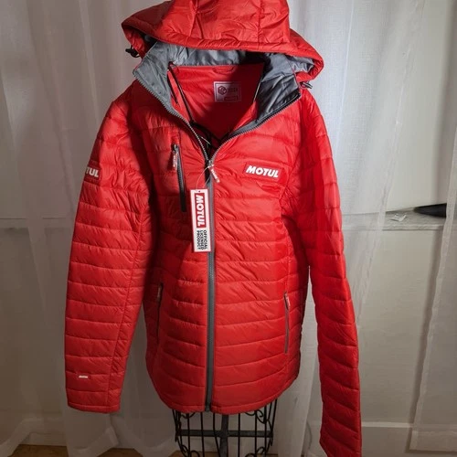 Red Puffer Jacket Mens Size L By Motul image 4