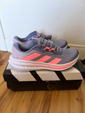 adidas Runfalcon Unisex Kids Gray/Pink Mesh Low Top Lace-Up Sneaker US 6