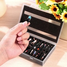 1:64 1:87 Scatola per miniature con strato di schiuma pre-scanalato Custodia