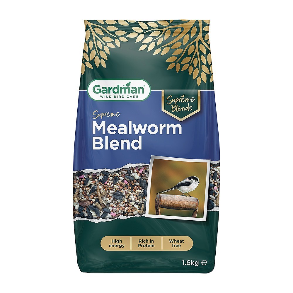NEW  1.6kg Supreme Mealworm Blend Seed Mix Wild Garden Bird