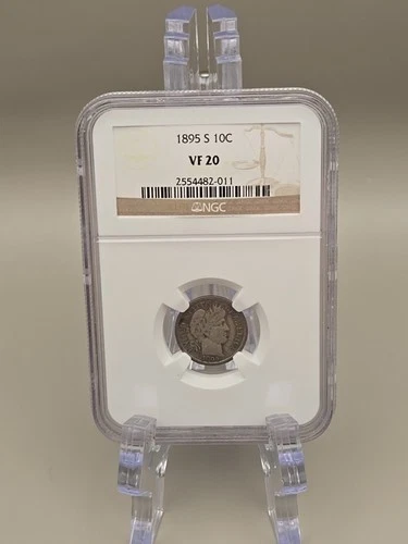 1895-S 10c NGC VF 20 Barber Dime
