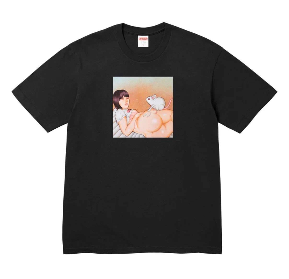 Tee shirt Supreme Mouse taille S noir EN MAIN !!️