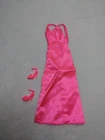 VTG Barbie Superstar 1977 Hot Pink Satin Long Evening Gown Original