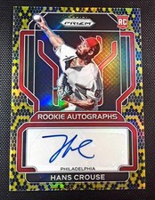 2022 Panini Prizm - Tier III Hans Crouse #249 Snake Skin Prizm /35 (RC)