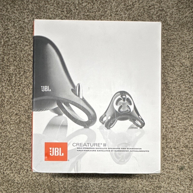 JBL Creature III 2.1 Channel Wired Computer Speaker System w/ Subwoofer Black