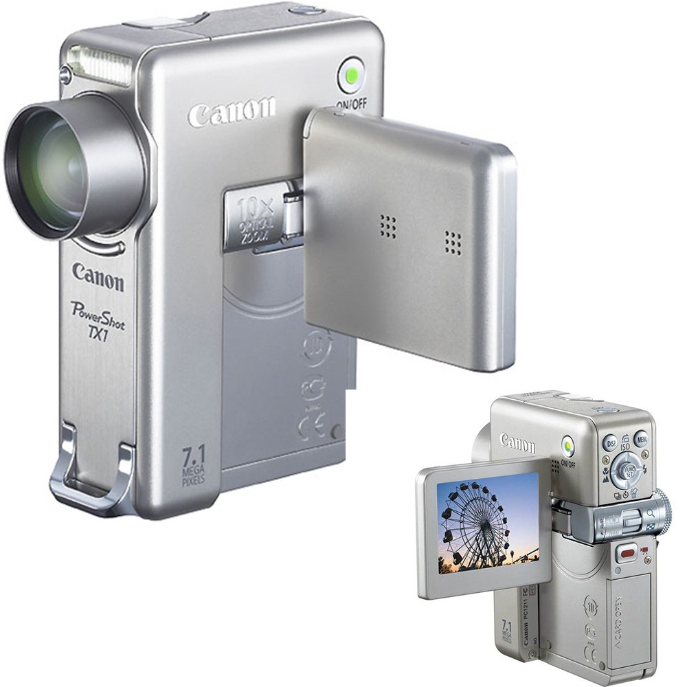 Canon PowerShot TX1 Digital Camera 7.1 MP 10x Optical Zoom Image Stabilization