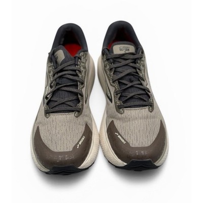 Brooks Divide 5 Trail Running Shoes Men 12 Gray Orange Hiking Running Sneakers