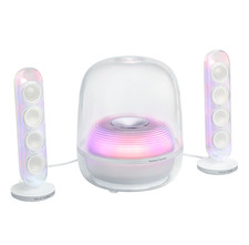 Harman Kardon SoundSticks 5 Bluetooth Speaker Wireless Transparent Home Audio WH