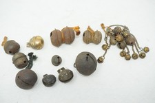Assorted Antique Japanese Bronze Iron & Brass Bells (Suzu) Collection 0625G1