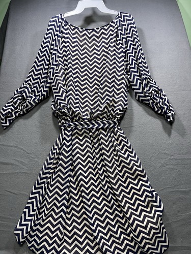 Speechless Dress 3X 3/4 Sleeve Knee Length Print Boho - Picture 2 of 12
