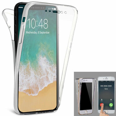Hülle für Apple iPhone 6 7 8 Plus, X, XS Dünn Cover Stoßfest 360 Hybrid Silikon
