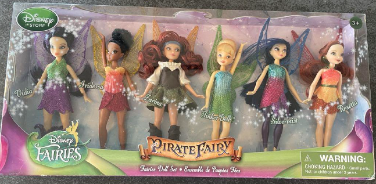 Disney Fairies Tinker Bell Friends Pirate Fairy Doll Set of