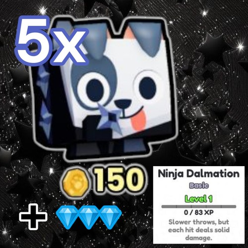 5x Ninja Dalmatian + 5 Million Diamonds. PS99. Tower Defense Event - 第 1/1 張圖片