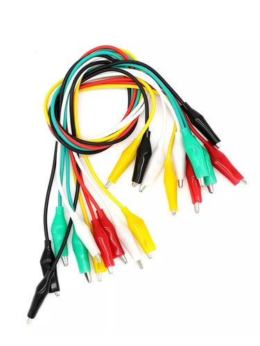 10Pcs Double-ended Wire Crocodile Alligator Clips Test Leads Jumper Cable 、 - Picture 10 of 12