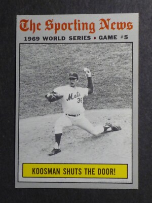 コス1970 1970 Topps Koosman Shuts The Door #309 EX+ | eBay