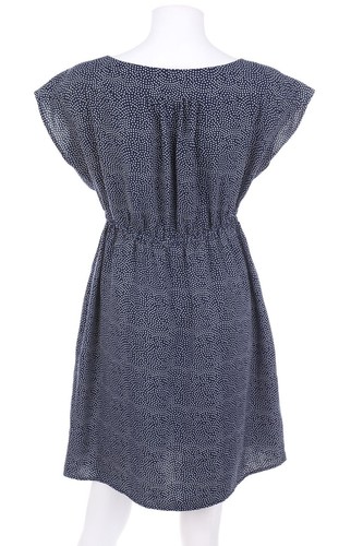 H&M MAMA Kleid Minikleid Umstandsmode Punkte S dunkelblau #6946 - Bild 2 von 4