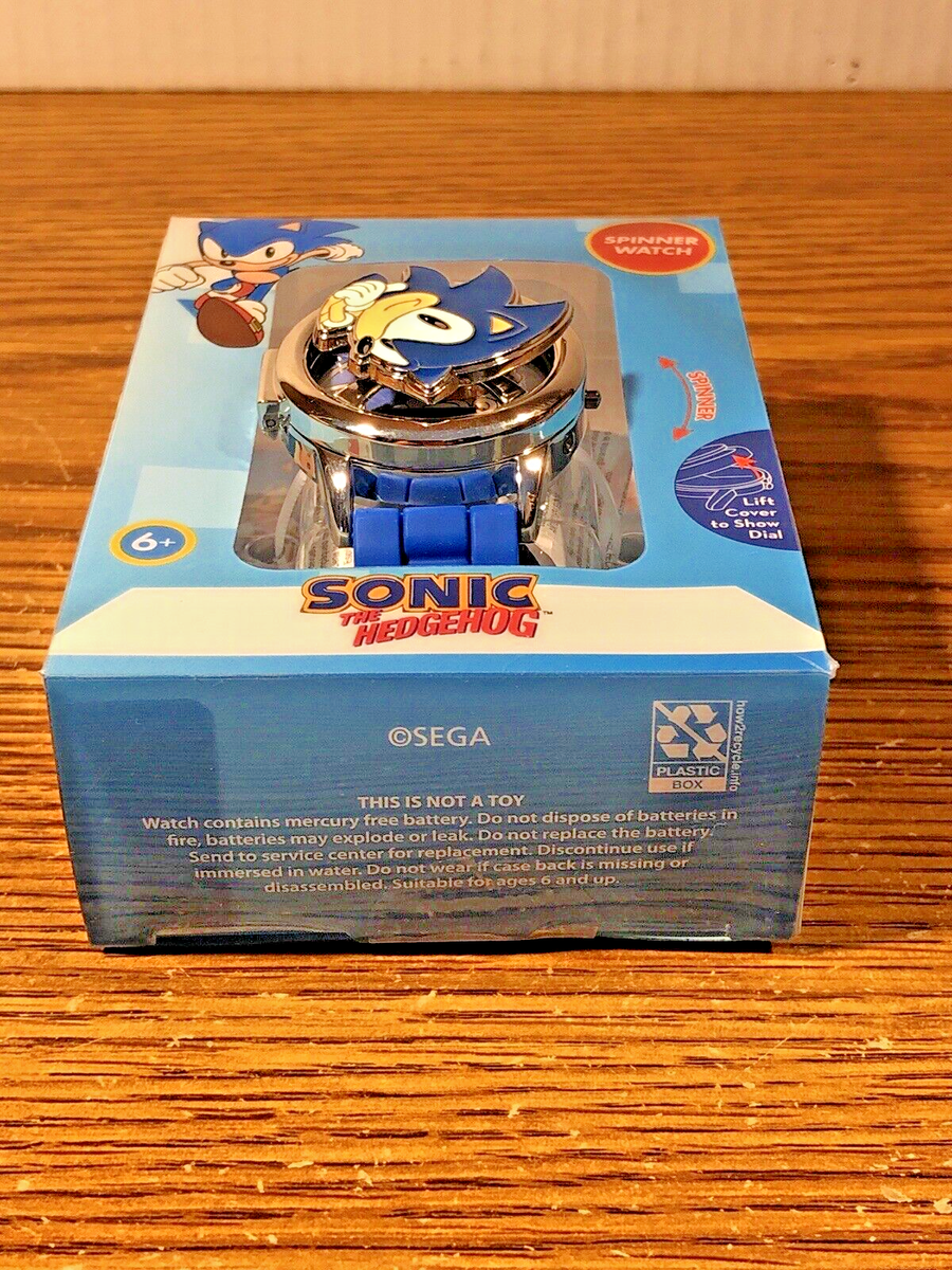 Sonic the Hedgehog Spinner Digital Watch LCD Classic 90's