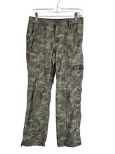 Vintage 90s Womens 10 Faded Camo Camouflage Baggy Cargo Pants Streetwear Skater