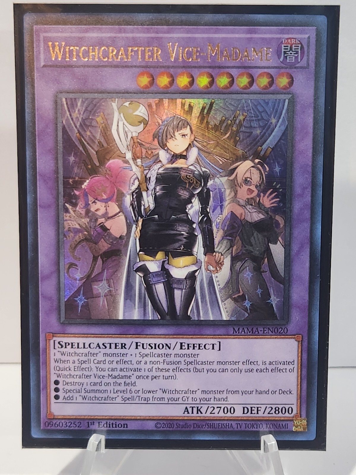 Yu-Gi-Oh! Witchcrafter Vice-Madame MAMA-EN020 Ultra Rare 1st Edition NM