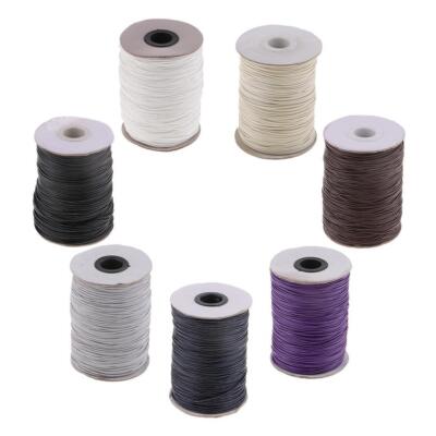 170 Meter 1mm Geflochten Gewachst Seil Kordel Armband Schnur